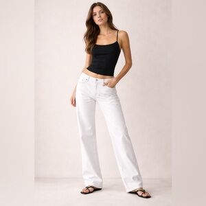 Polo Ralph Lauren Hampton Straight Denim White 33X32 preppy